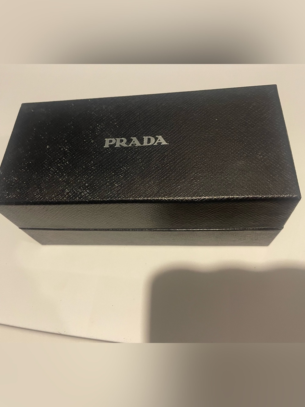 Prada Cream Rectangular Sunglasses with Marble Temples - Picture 7 of 7